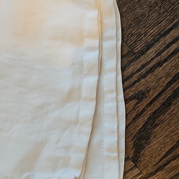 Juicy Couture Lowrise White Drawstring Linen Pants Made In The USA - Picture 6 of 6